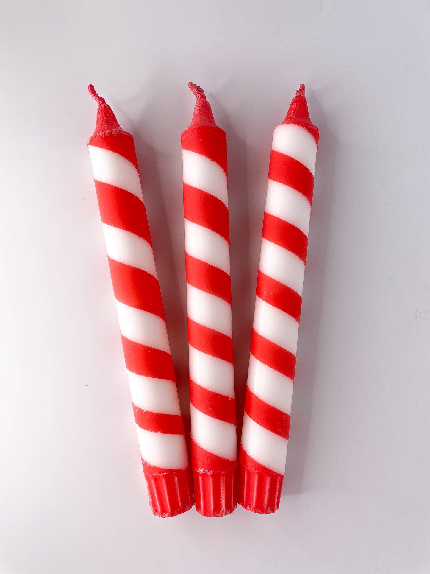 Candy Cane Candles Set of 3